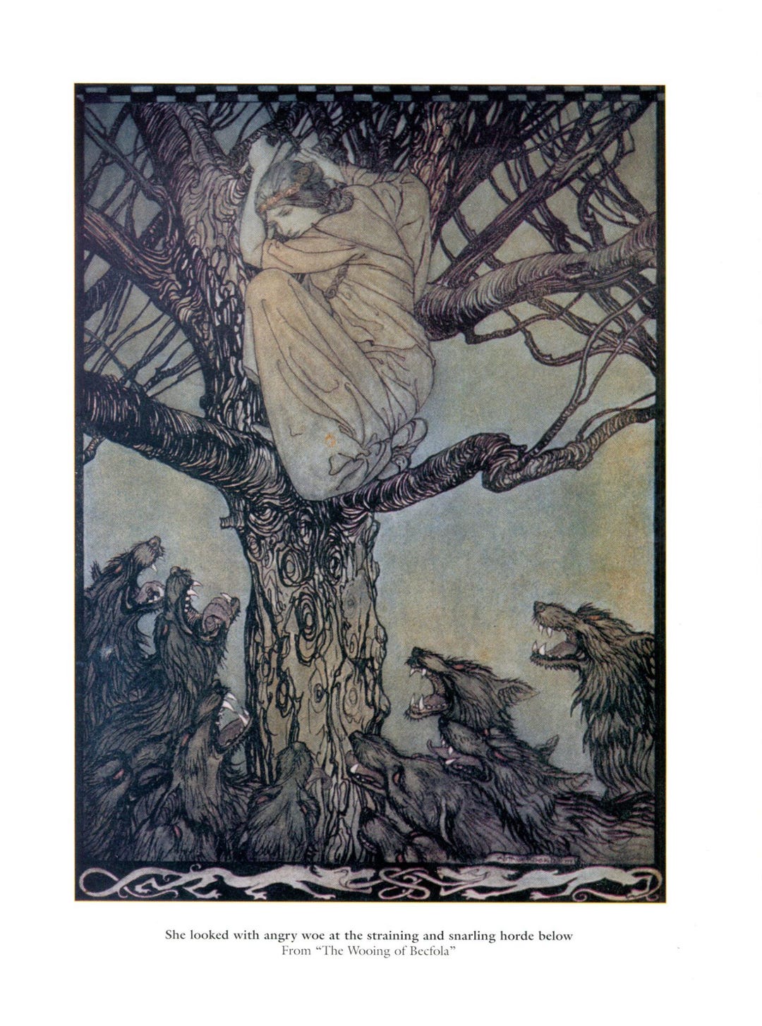 Vintage Original Arthur Rackham Bookplate Page, Illustration Print ...