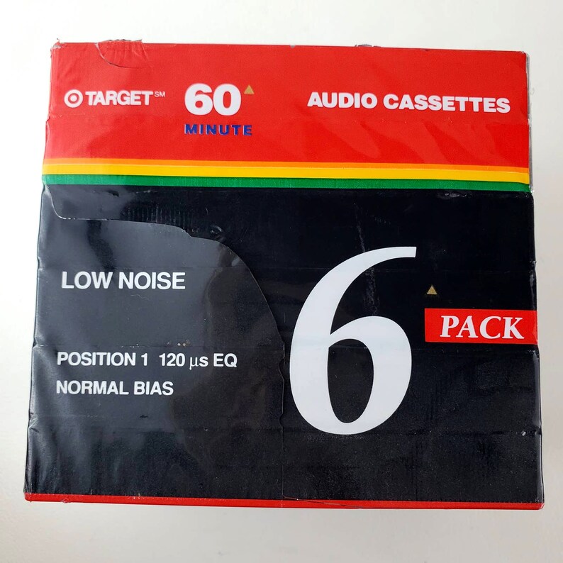 TARGET Audio Cassette Tapes 60 Minutes Low Noise 6 Pack NEW Etsy