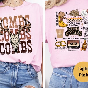 Combs Bullhead Shirt, Country Music Shirt, Luke Combs World Tour, Cowboy Combs, Country Concert Wear, Gifts for Country Music Fans