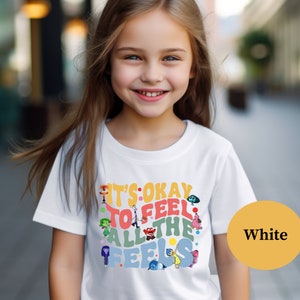 Inside Out Emotional Kids Shirt, It's Okay To Feel All The Feels Tee, Mental Health Shirt, Inclusion Shirt, Speech Therapy Shirt, BCBA Shirt