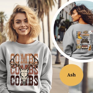Combs Bullhead Sweatshirt, Country Music Sweatshirt, Luke Combs World Tour, Cowboy Combs, Country Concert Wear, Gifts for Country Music Fans