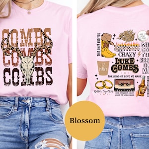 Comfort Colors Combs Bullhead Shirt, Country Music Shirt, Luke Combs World Tour, Cowboy Combs, Country Concert Wear, Country Music Fans Gift