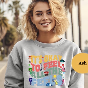 It's Okay To Feel All The Feels Sweatshirt, Inside Out Emotional Tee, Inclusion Shirt, Mental Health Shirt, Speech Therapy Shirt, BCBA Shirt