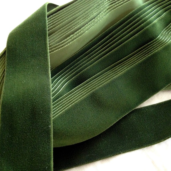 Green Velvet Ribbon - Etsy