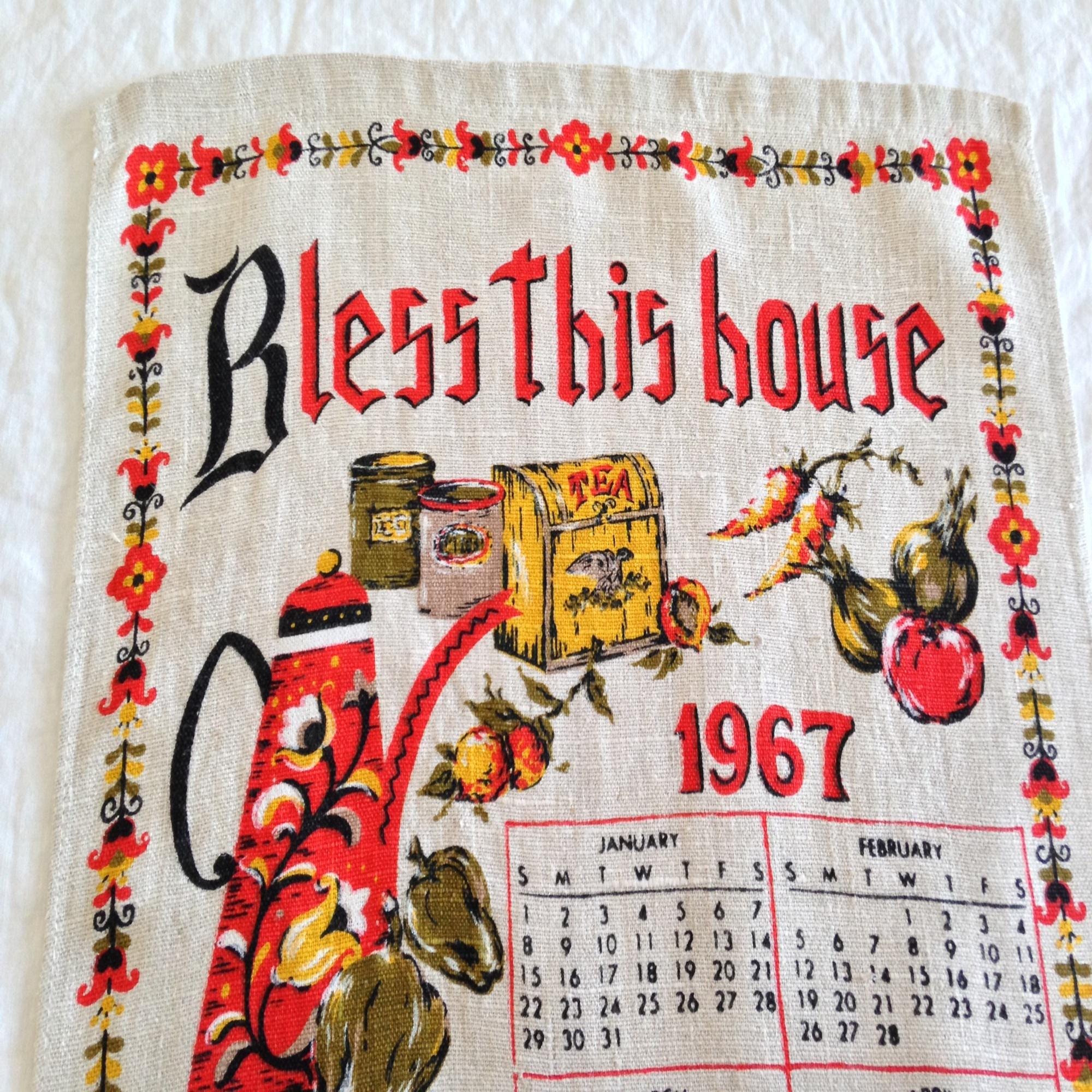 1967 Fabric Calendar - Etsy