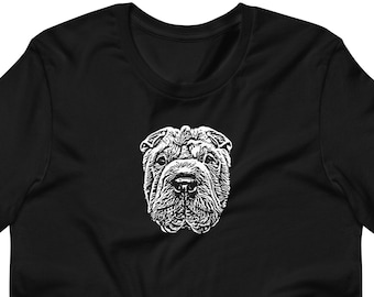 Shar Pei T-shirt by Dogface Studio