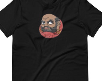 Bodhidharma Daruma Dámó Unisex T-shirt by Dogface Studio
