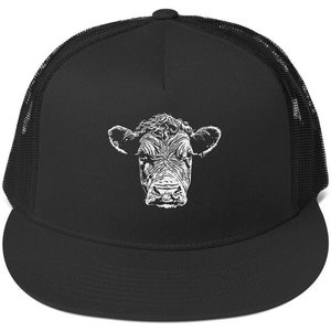 Hereford Cow Trucker Hat by Dogface Studio