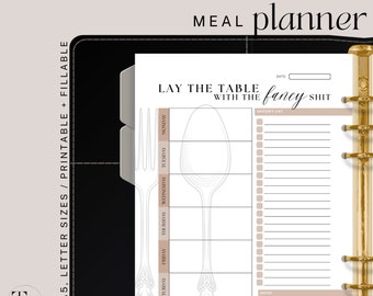 Planificateur de repas Swiftie imprimable, journal alimentaire, liste de courses, modèle de menu de 7 jours, téléchargement immédiat, agenda numérique, insert lettre A4 A5