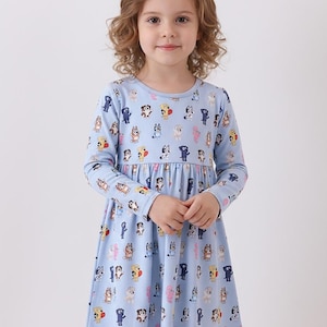 bluey dress long sleeve Buy Character Pink Heart Bluey Long Sleeve 100% Cotton Dress from Next USA