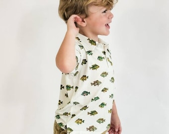 Lake Fish SS Polo Shirt