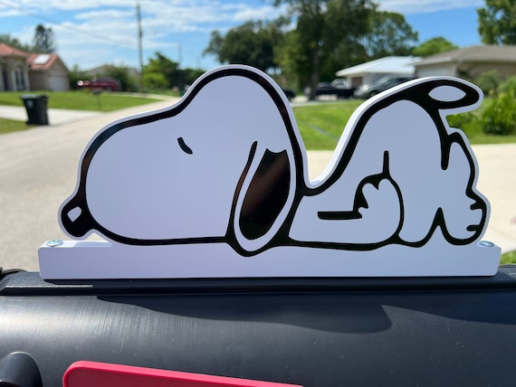 Snoopy Mailbox Topper Accessory | Charlie Brown Christmas | Crib Decoration | Mailbox Post | Mailbox Decal | Home Address