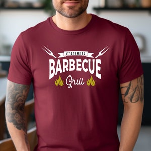 It&#39;s Time To Barbecue Girll Shirt, Cute BBQ Party T-shirts, Best Meat Lover Tees, Gifts For Kitchen Lover, Barbecue Chef Crewneck