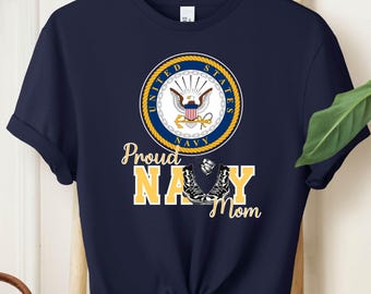 Navy Mom Shirt, Optional Army Military Mama T-Shirt, Air Force Mom Gifts, Military Mom Crewneck, Gift for Mother&#39;s Day, Air Force Mom Tees