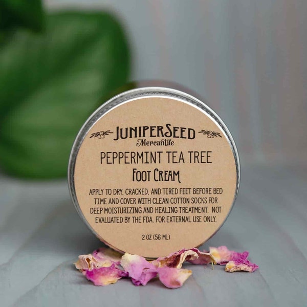 Peppermint and Tea Tree Foot Creme