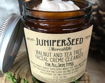 Walnut and Tea Tree Facial Creme Cleanser