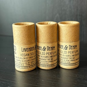 Vegan Solid Perfume Stick, Gender Neutral Natural Essential Oil Parfum Concrete in a Plastic Free Paper Tube image 7