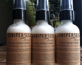 Facial Moisturizer With Special Essential Oils for Problem Skin - 2 Ounce Glass Bottle
