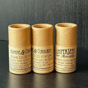 Vegan Solid Perfume Stick, Gender Neutral Natural Essential Oil Parfum Concrete in a Plastic Free Paper Tube image 5