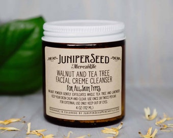 Walnut and Tea Tree Facial Creme Cleanser