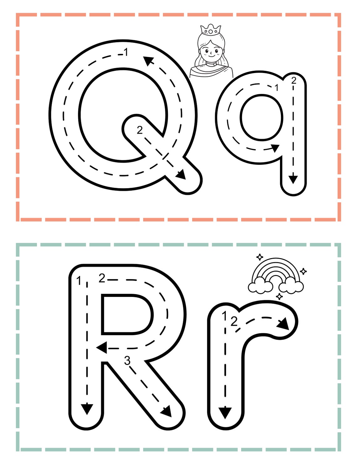 Alphabet Tracing Worksheets, Daycare Learning Worksheets, Preschool ABC ...
