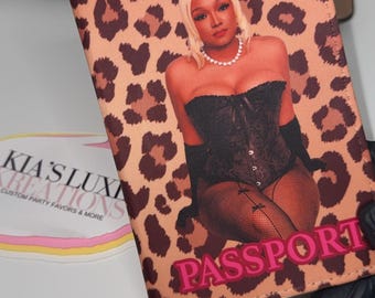 Porta pasaporte personalizado