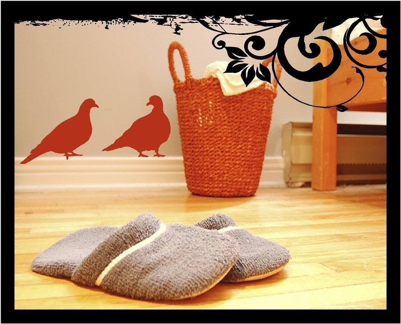 Pair of Pigeons Vinyl Decal