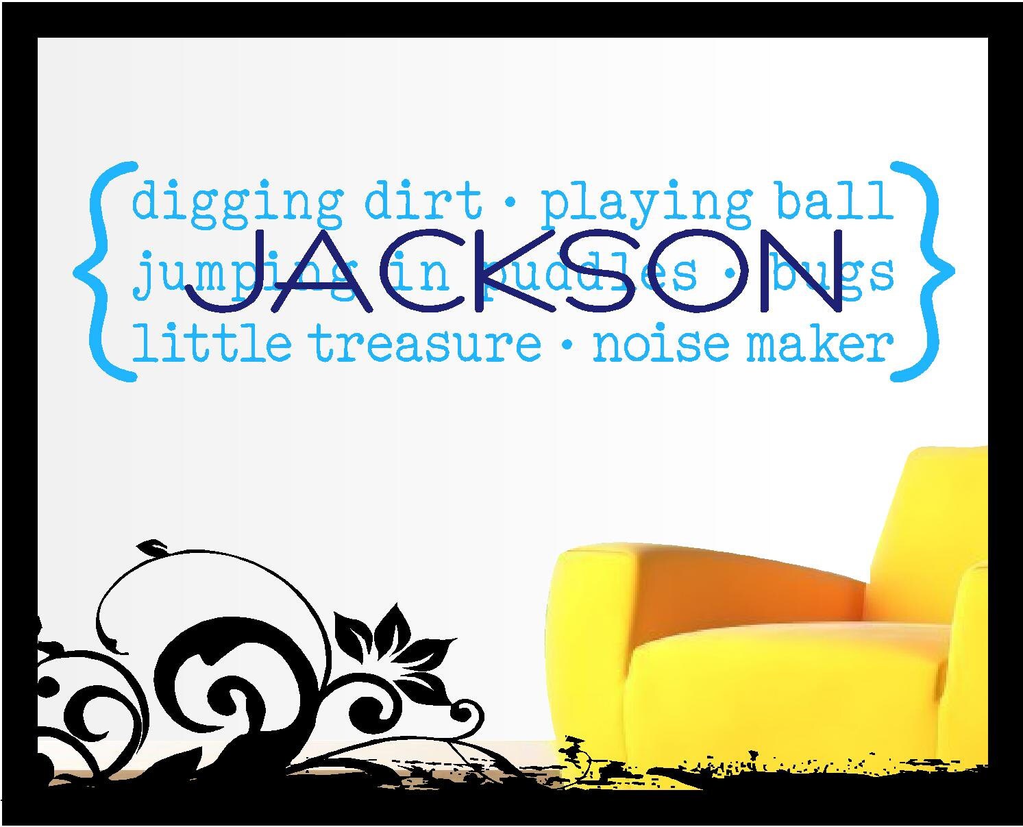 Boy Definition With Personalized Name Vinyl Decal Etsy