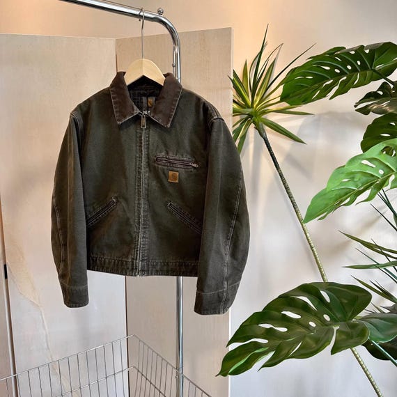 Carhartt Detroit Blanket Lined Jacket J97 'MOSS GREEN' - Etsy