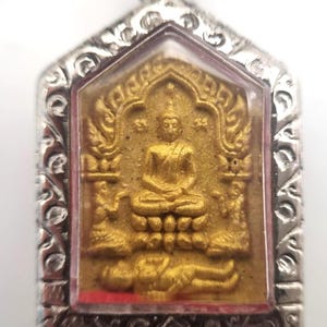 LP Tim Phra Khunpaen Pong Prai Kuman tiny batch powerful blessed ,magic yant Takrut Buddha amulet real rare pendant.
