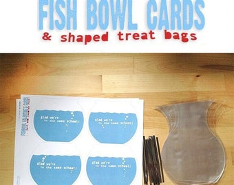 Pre-printed Swedish Fish Bowl Kit for Valentine's Treats