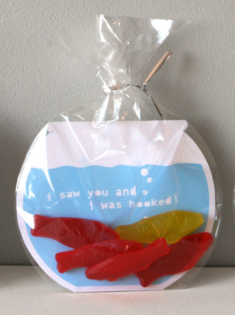 Printable Valentine's Cards Swedish Fish Bowls image 3