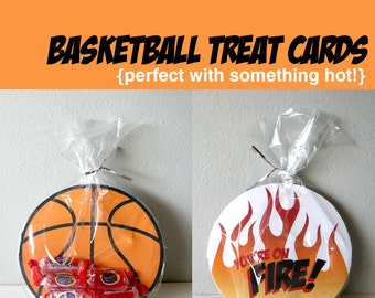 Printable Basketball Cards - You're on Fire