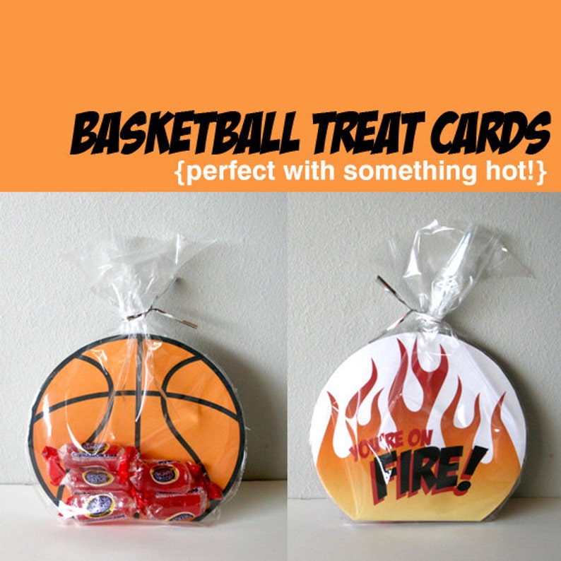 Printable Basketball Cards You're on Fire image 1