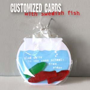 Cartes Fishbowl imprimables personnalisées