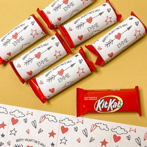 Printable Valentine Day Wrapper, Printable Valentine Day Card, Candy ...