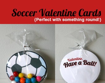 Printable Soccer Valentines Cards - Have a Ball