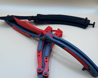 Customizable CSGO and CS2 Butterfly Knife Prop – Bring the Game to Life!