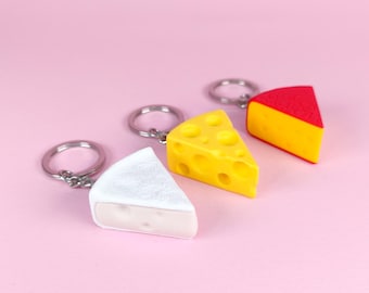 Say Cheese! Gourmet 3D-Printed Keychain Trio!