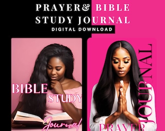 Diario di preghiera PLR e Diario di studio biblico PLR per donne Fatto per te Diario del prodotto digitale