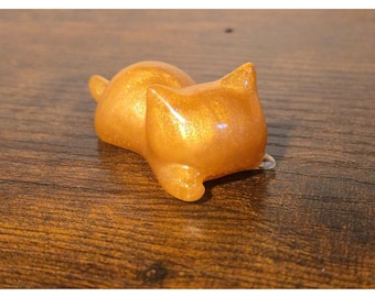 Resin Cat Desk Buddy, Custom Desk Decor