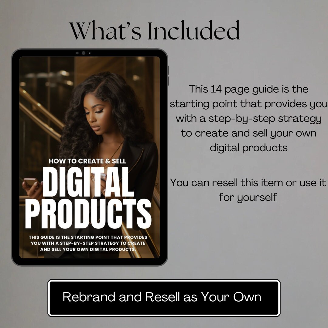 How to Create and Sell Digital Products,guide With Master Resell Rights ...
