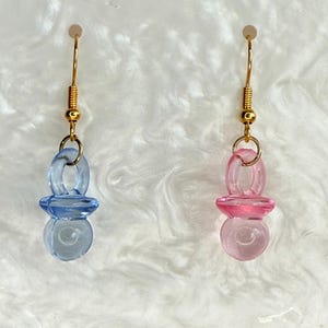Kolczyki ujawniające płeć dziecka Kolczyki „To chłopiec” Kolczyki „To dziewczynka” Baby Shower dla ciężarnej przyjaciółki Prezent dla przyszłej mamy Chłopiec lub dziewczynka Impreza Płeć dziecka