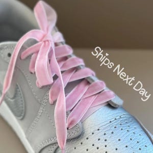 Cadarços de veludo rosa Cadarços de veludo rosa Laço rosa para sapatos Cadarços rosa para tênis Cadarços fofos rosa Cadarços de laço coquete