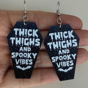 Creepy Earrings for Halloween Party Coffin Earrings Spooky Earrings Fun Earrings for Friend Novelty Earrings Office Halloween Night Creepy