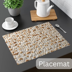 Matzo Placemat Matzah Tableware Jewish Holiday Decor High Holidays Jewish Decor I Stand With Israel Pesach Decor House Warming Gift Israel