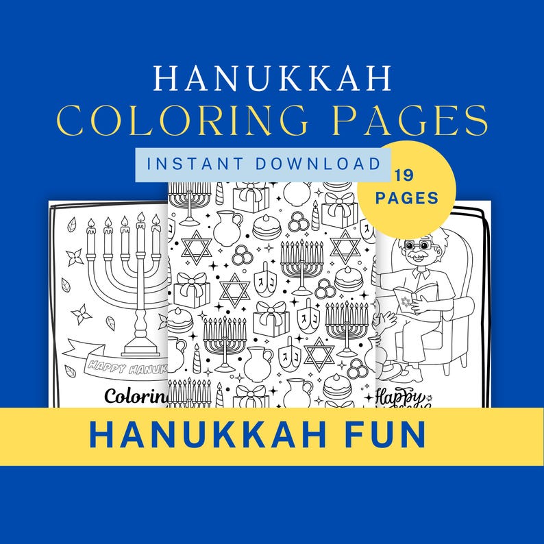 Hanukkah Coloring Pages Printable Hanukkah Crafts Hanukkah Activities