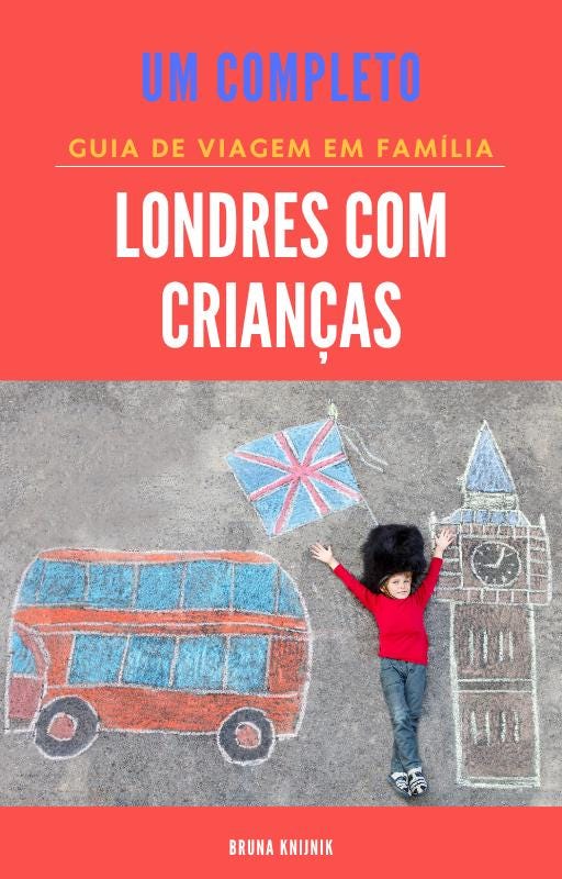 Londres com Crianças Guia de Férias em Família em Portugues PDF Digital Download Guia de Viagem para Crianças e Famílias Londres em Família