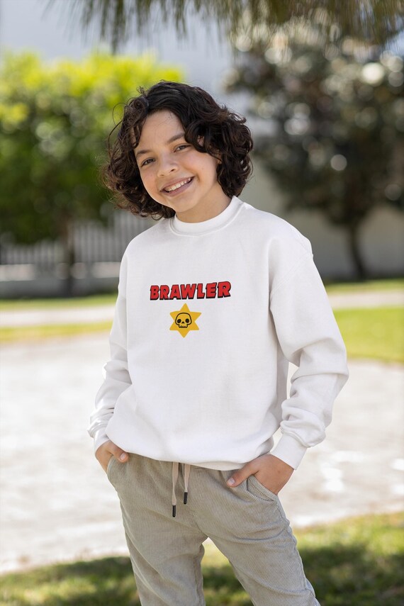 Felpa Brawler per bambini Gioco Brawl Brawl Stars Gioco Felpa Brawler per ragazzi Merchandising Brawl Stars Merchandising Brawl Stars Bambini Brawler Giovani Etsy Italia