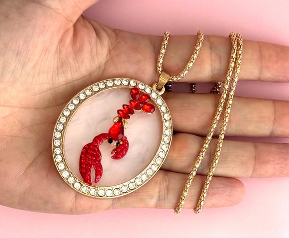 Lobster Necklace Lobster Pendant Lobster Charm Lobster Jewelry